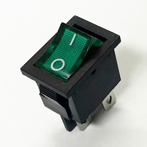 (5002-3번) 4P2단 사각 스위치(녹색)램프 ON-OFF 250V/6A