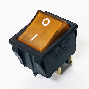 (5009-2번) 4P2단 사각 스위치(황색)램프 ON-OFF 250V/15A