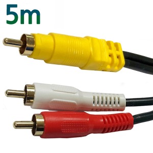 (3177번) 1RCA - RCA plug to RCA plug 케이블 5m